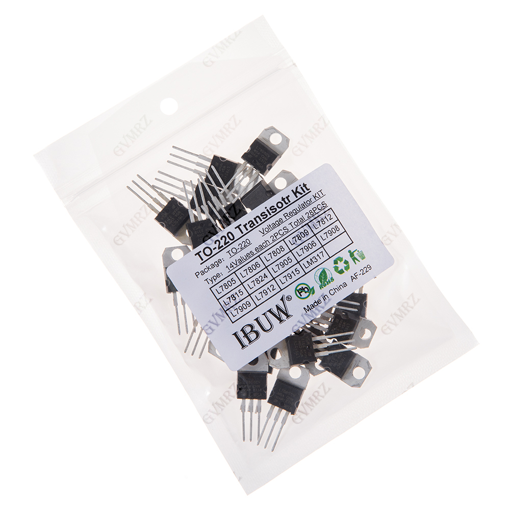 Lm317 Voltage Regulator - 28개 L7805 14값 TO-220 트랜지스터 키트(L7805/L7812/LM317