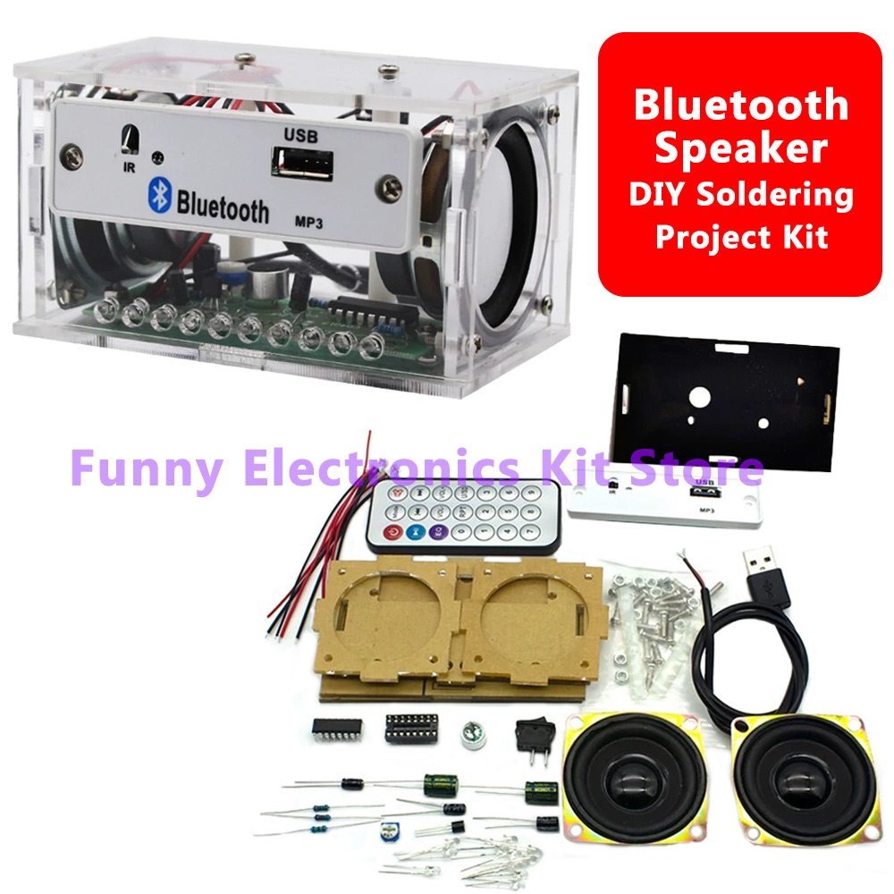 Diy Electronics For Adults - DIY 블루투스 스피커 키트 화이트 스테레오