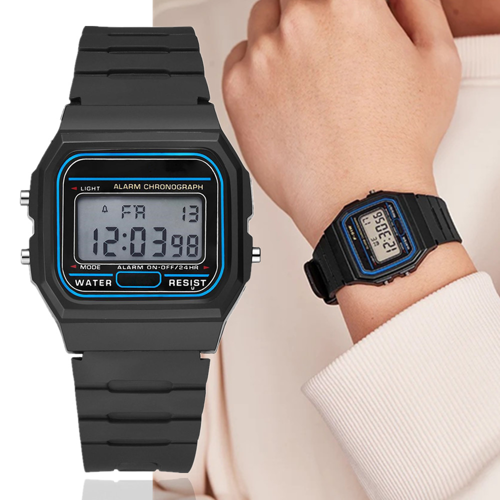 Diy Electronics Watch - 남성용 소형 사각형 LED 디지털 시계,