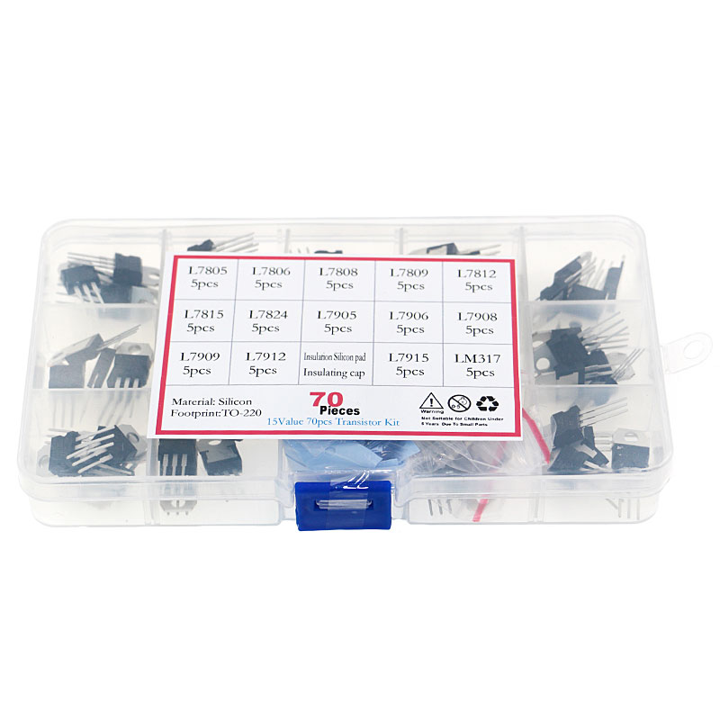 Lm317 Voltage Regulator - 14 전압 조정기 값 트랜지스터 키트
