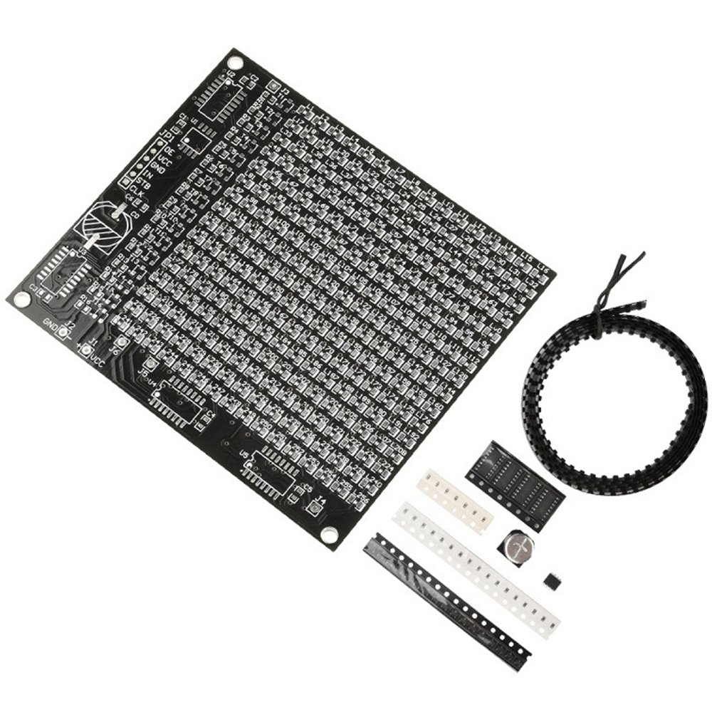 Diy Electronics Soldering Kit - 64/256 LED SMD 도트 매트릭스 광고