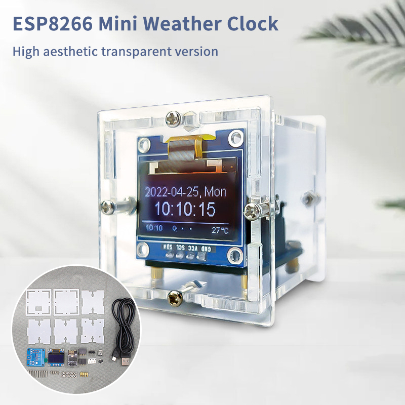ESP8266 미니 날씨 시계 키트 DIY 납땜 프로젝 - Diy Electronics Soldering Kit 리뷰 및 가격