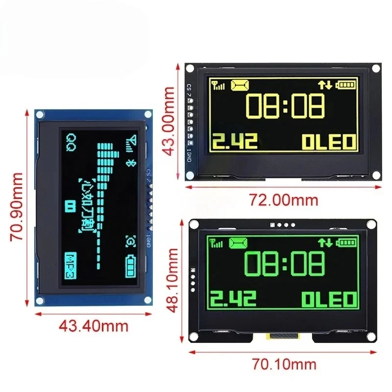 2.42인치 2.42 OLED 디스플레이 모듈 128x - Oled Display Module 리뷰 및 가격