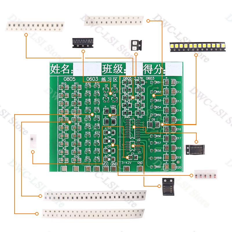 클래스 키트 패치 구성 요소 용접 연습 보드 키트 SM - Diy Electronics Workbench 리뷰 및 가격