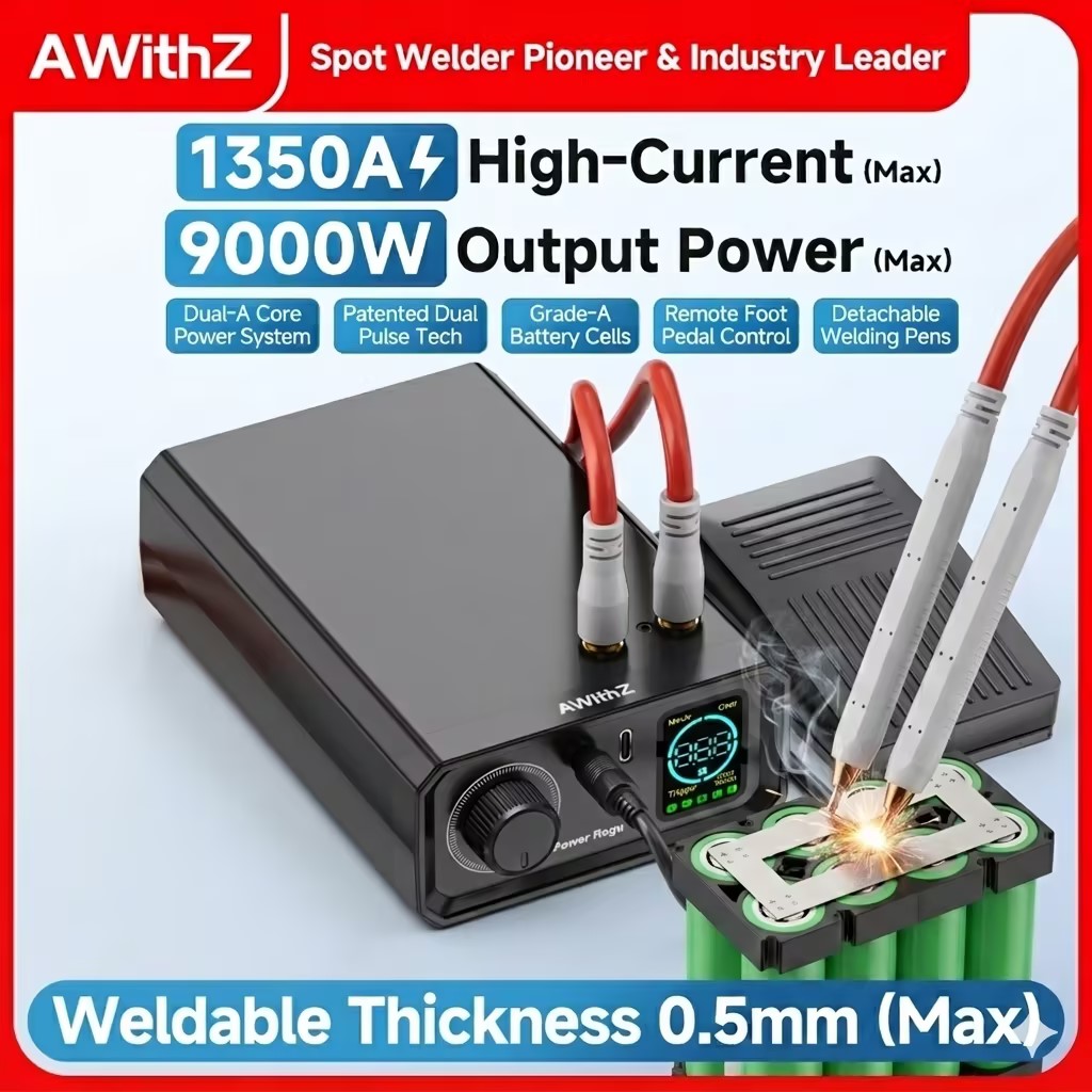 Awithz 9000W 스팟 용접기 고출력 휴대용 페달 - Diy Electronics Spot Welder 리뷰 및 가격