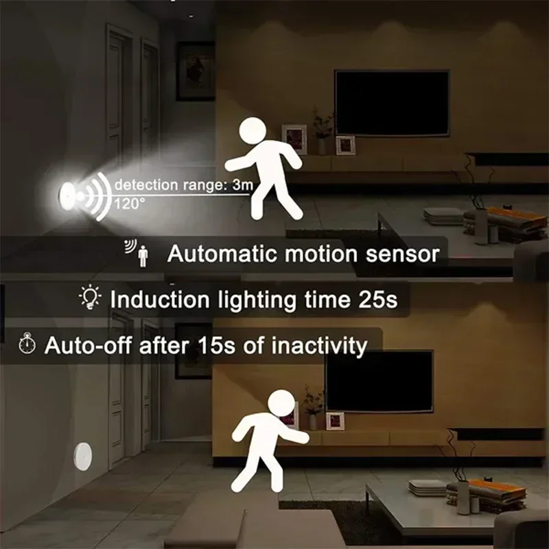 모션 센서 라이트 USB 충전식 야간 조명 LED 램프 - Ldr Light Sensor 리뷰 및 가격