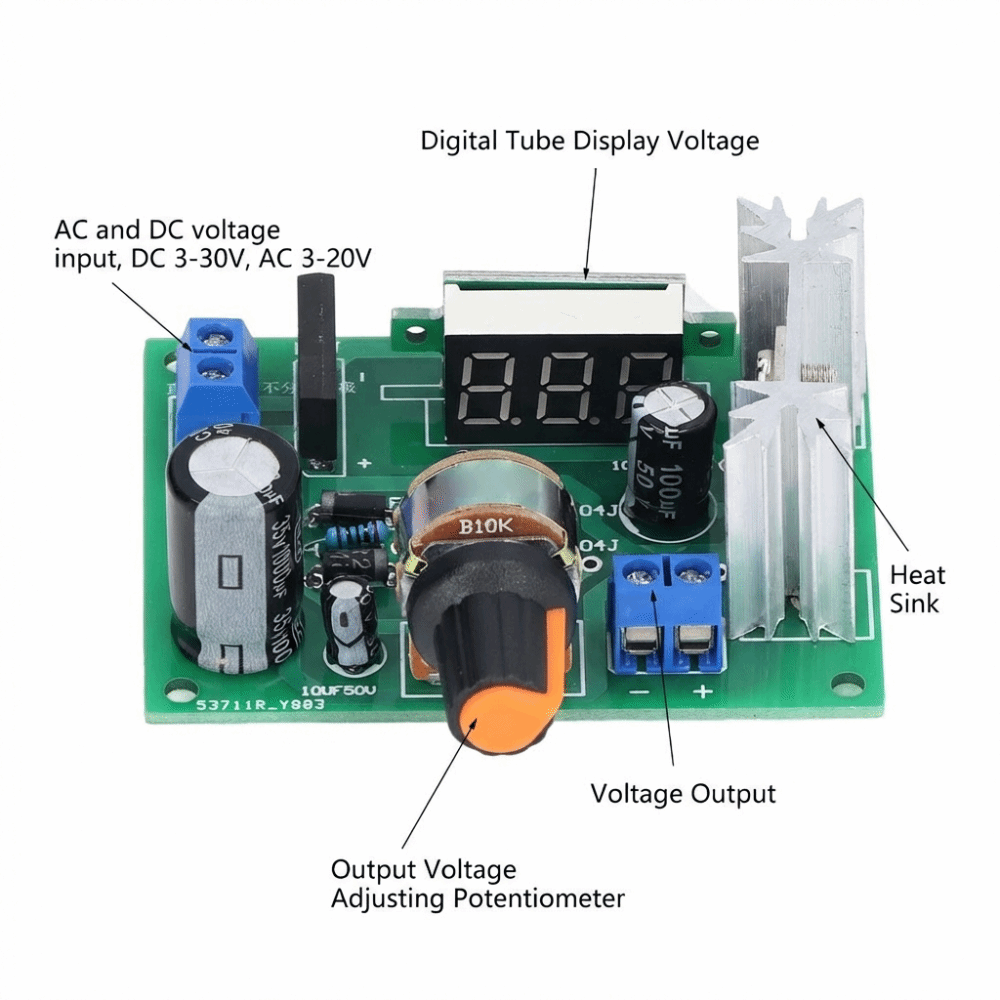 LM317 전압 조정기 모듈 1.25V‑28V 출력 D - Lm317 Voltage Regulator 리뷰 및 가격