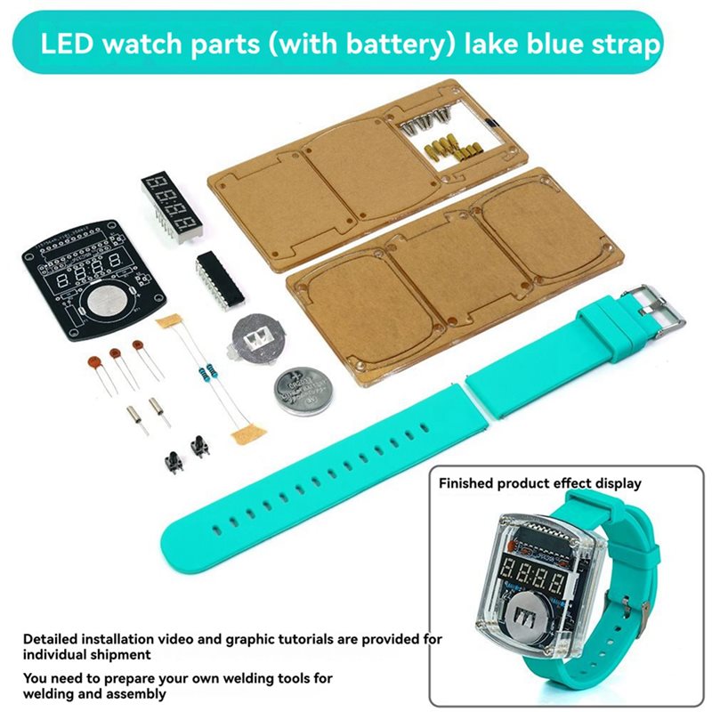 2X DIY 시계 LED 시계 전자 키트 0.28인치  - Diy Electronics Watch 리뷰 및 가격