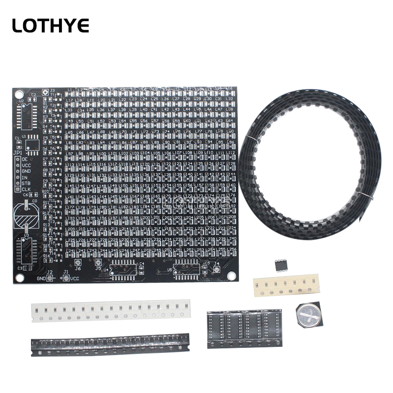 DIY 전자 키트 256 LED 도트 매트릭스 광고 화 - Diy Electronics Soldering Kit 리뷰 및 가격