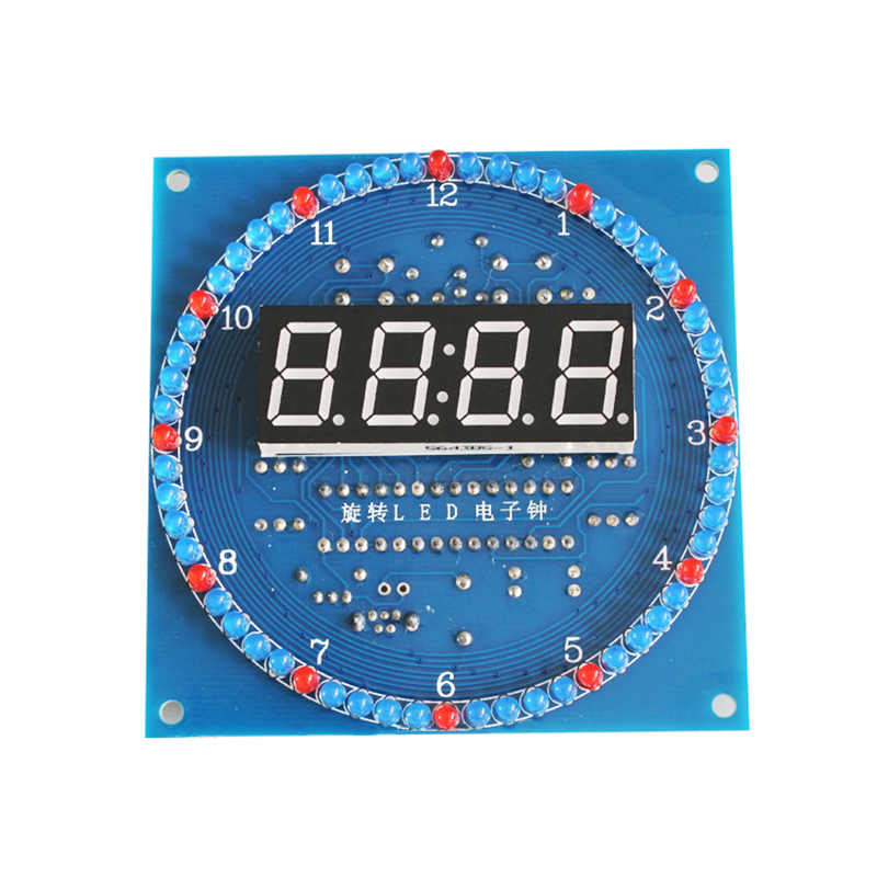 DIY 회전 LED 전자 디지털 시계 키트 51 SCM - Diy Electronics For Adults 리뷰 및 가격