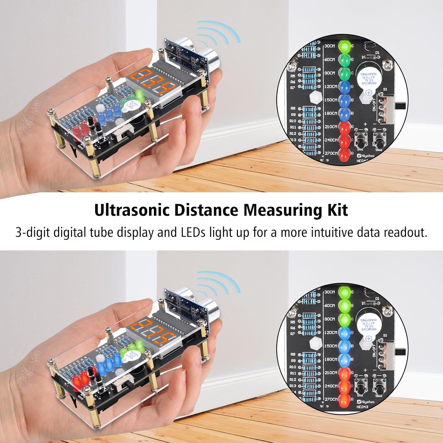 DIY 초음파 측정 경보 키트 HC-SR04 초음파 거 - Diy Electronics For Adults 리뷰 및 가격