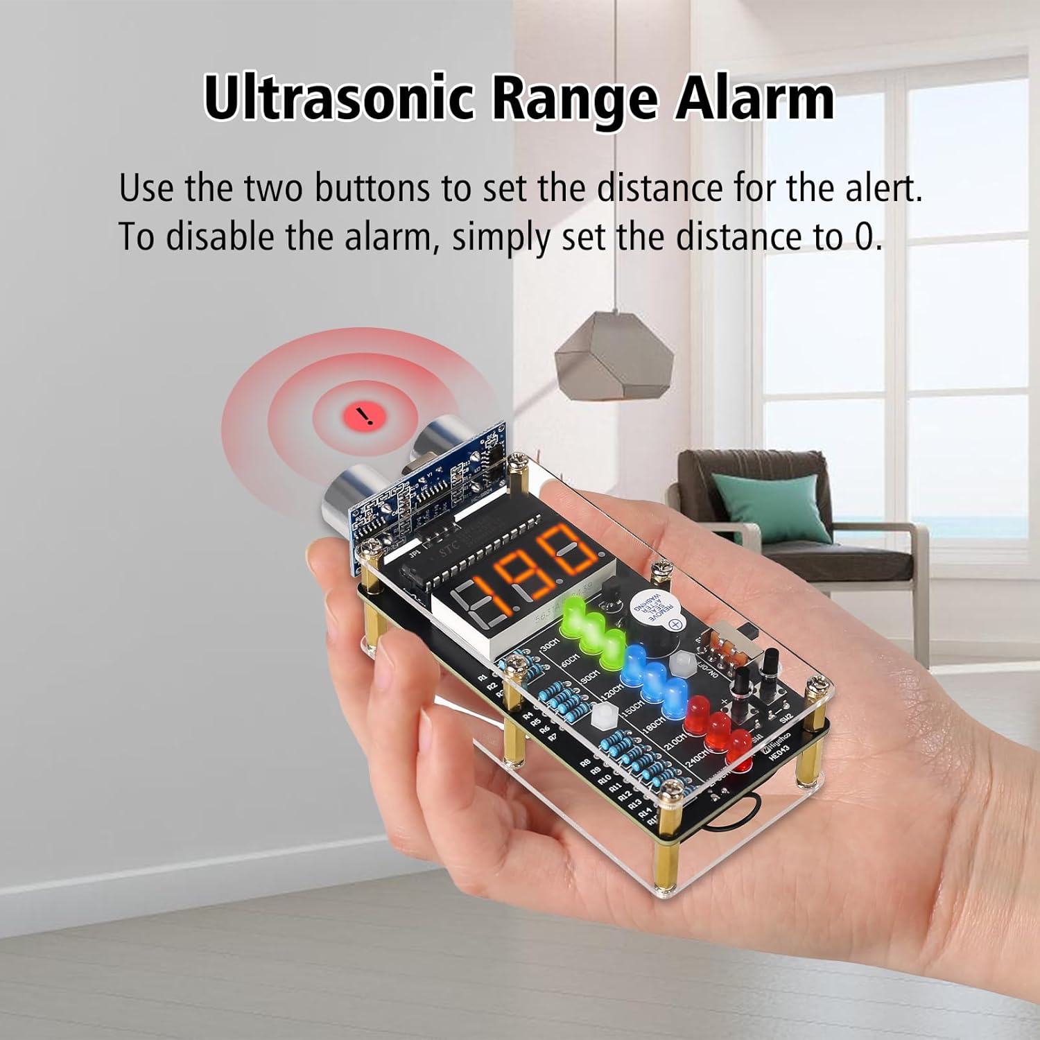DIY 초음파 측정 경보 키트 HC-SR04 초음파 거 - Diy Electronics For Adults 리뷰 및 가격