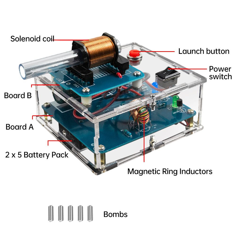 고전압 전자기 송신기 DIY 키트 코일 부스트 모듈 회 - Diy Electronics Workbench 리뷰 및 가격