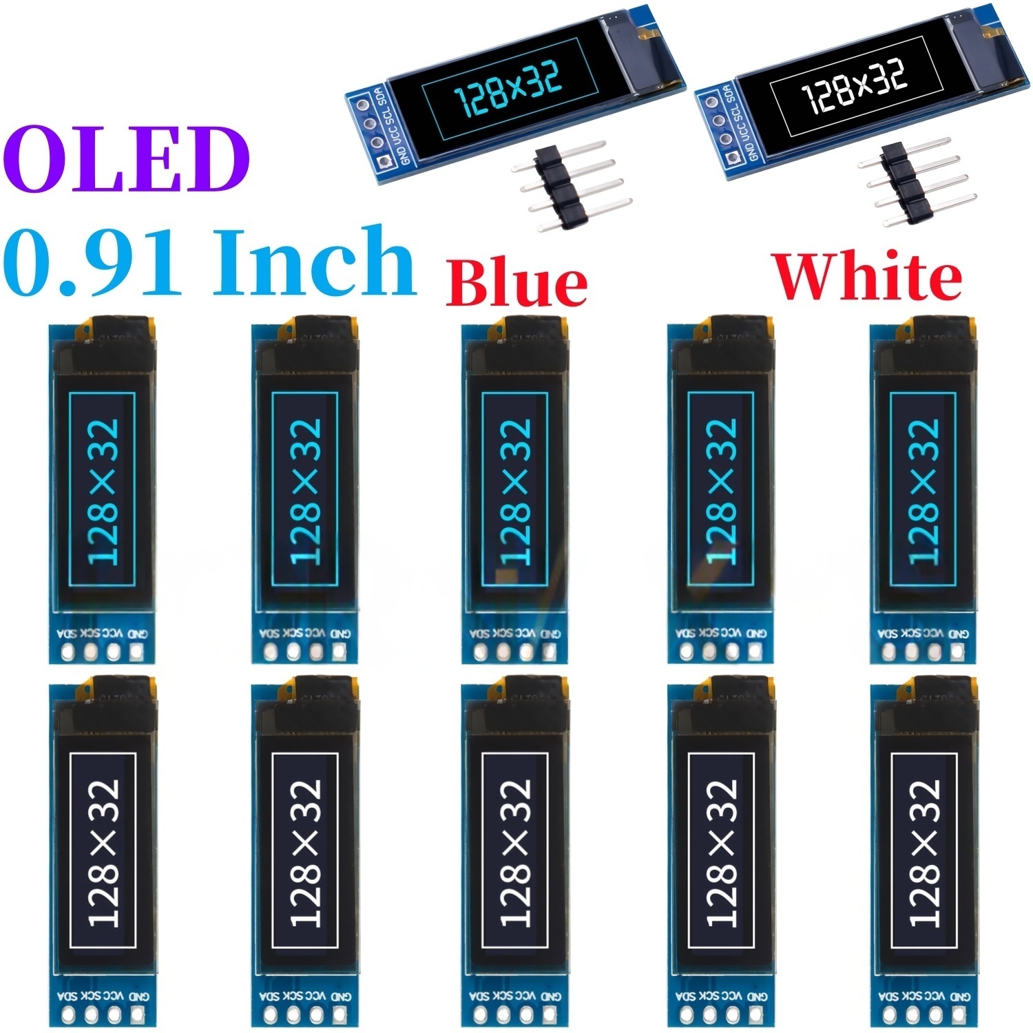 XZG 1-20PCS 0.91 인치 128x32 IIC - Arduino Diy Electronics 리뷰 및 가격