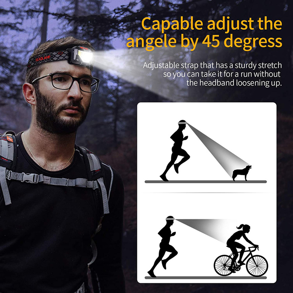 8가지 모드 LED 헤드라이트 핸즈프리 모션 센서 강력 - Ldr Light Sensor 리뷰 및 가격