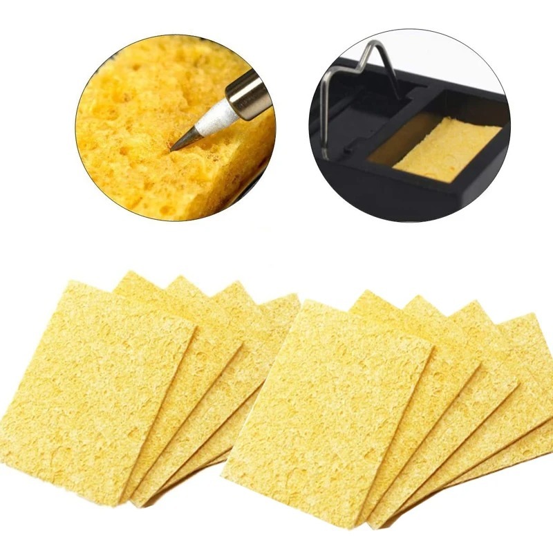 10Pcs 6x6cm 납땜 인두 청소 스폰지, 주석 잔 - Diy Electronics Soldering Kit 리뷰 및 가격