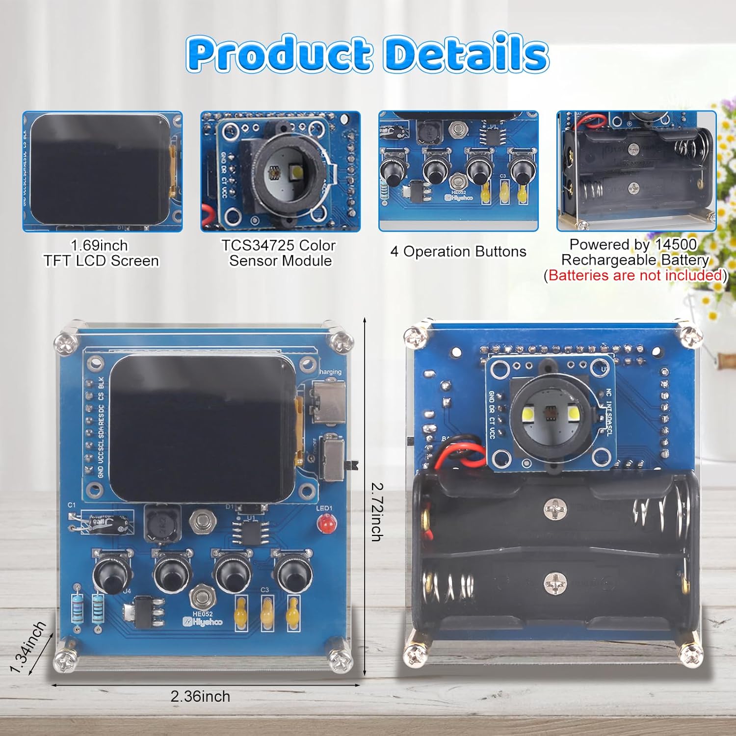 TCS34725 센서가 포함된 DIY 색상 인식 납땜  - Diy Electronics For Adults 리뷰 및 가격