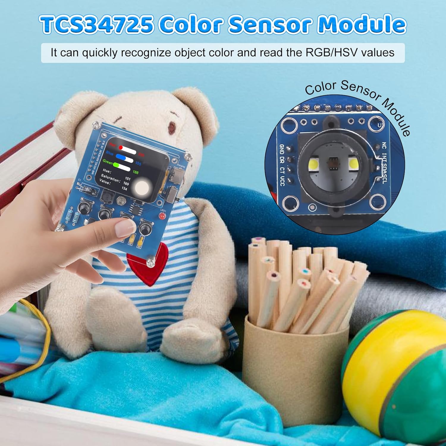 TCS34725 센서가 포함된 DIY 색상 인식 납땜  - Diy Electronics For Adults 리뷰 및 가격